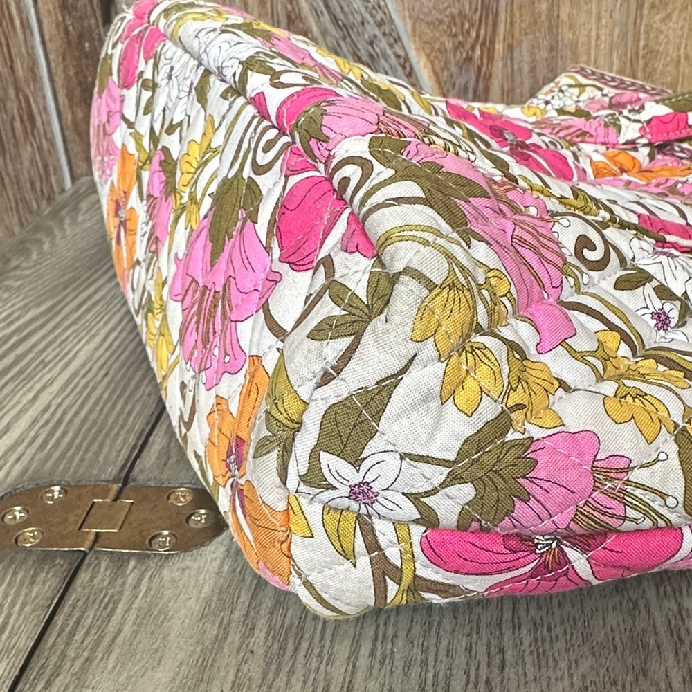 Vera Bradley Tea Garden Tote Shoulder Purse Handbag Retired Pattern - Picture 6 of 16